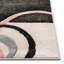 Tapis rose à motif abstrait-48686276
