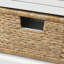 Banc de rangement rustique avec 3 tiroirs et 3 paniers en rotin, banc à chaussures pour le salon, entrée (blanc)-845351630