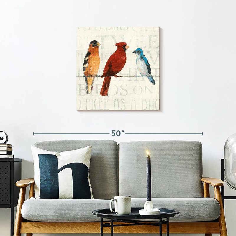 Brampt The Usual Suspects Bird Line I, 24'' H x 24'' W