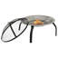 Aziana 2-in-1 Fire Pit and BBQ with Poker 56x56x50 cm Steel-986412460