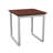 Gansett Waiting Reception End Table Metal Frame 20x20" High Pressure Laminate Top-50878865-50878864