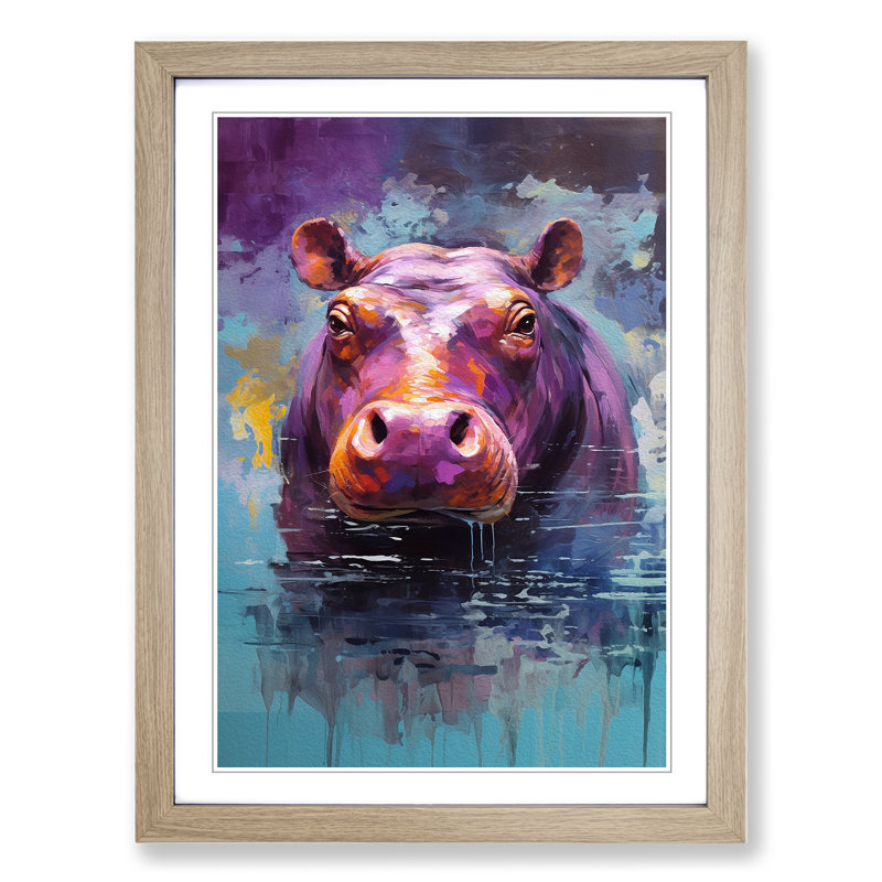 Hippo Abstract No.2 - Framed Print