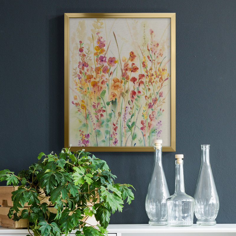 Brilliant Floral II - toile encadrée de qualité supérieure - prête à être accrochée