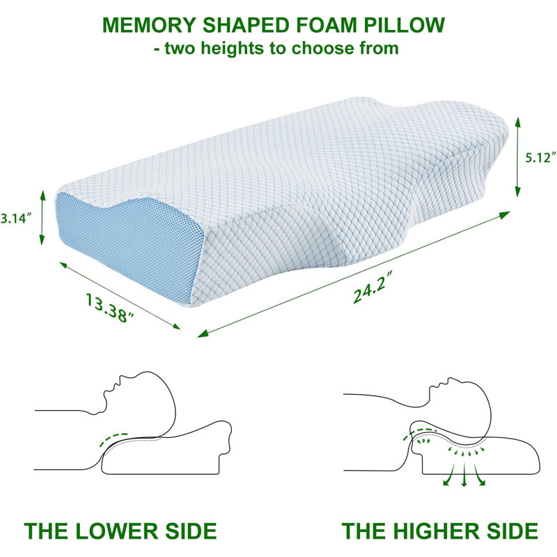 Contour Memory Foam Cervical Pillow