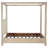 Flores Weathered Mango Canopy Bed