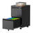 2 Drawer Mobile File Cabinet with Lock for Legal/Letter/A4 Size - Fully Assembled Except Wheels-289533646