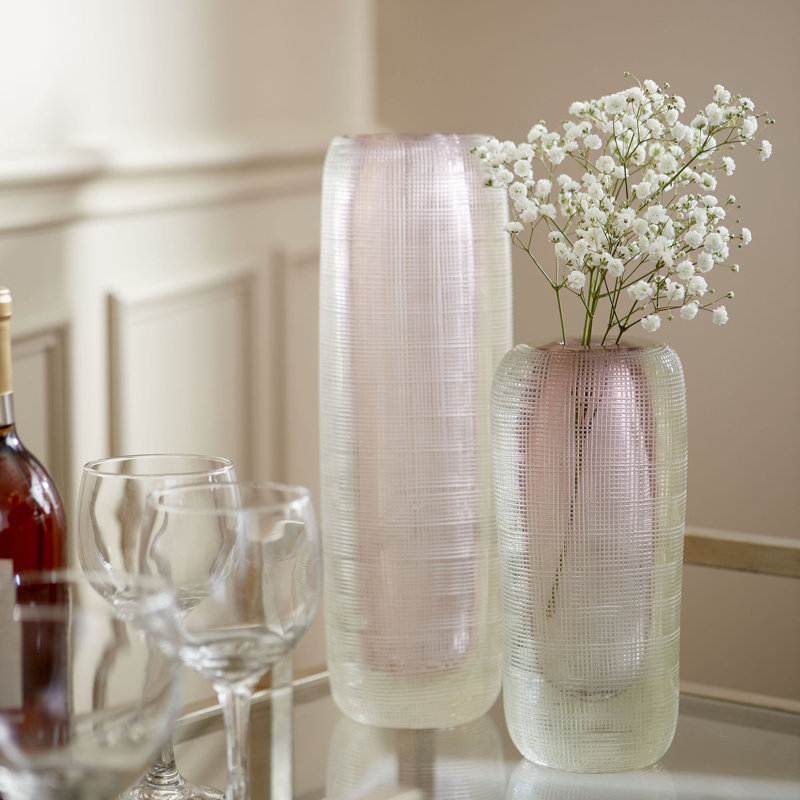 Neso Glass Table Vase, 9" H x 3.5" W x 3.5" D