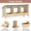 Triple Nesting Box For Chickens-solid Pine Wood