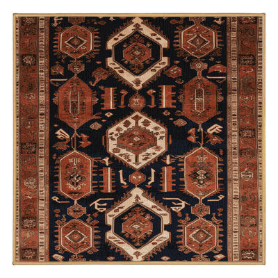 Tapis brun lavable à la machine