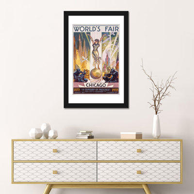 « chicago world fair, 1933 » par glen c. sheffer, impression sur toile tendue