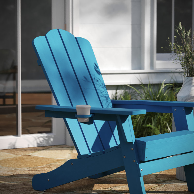 Collis Outdoor Adirondack Chair, Blue