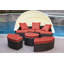 Ensemble de patio complet avec coussins 4 pièces Bourbana-7668584-14331450