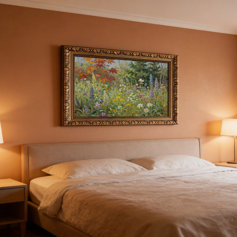 Cadre mural rétro Wildflower MapleOrnate, L 20 po x l 30 po
