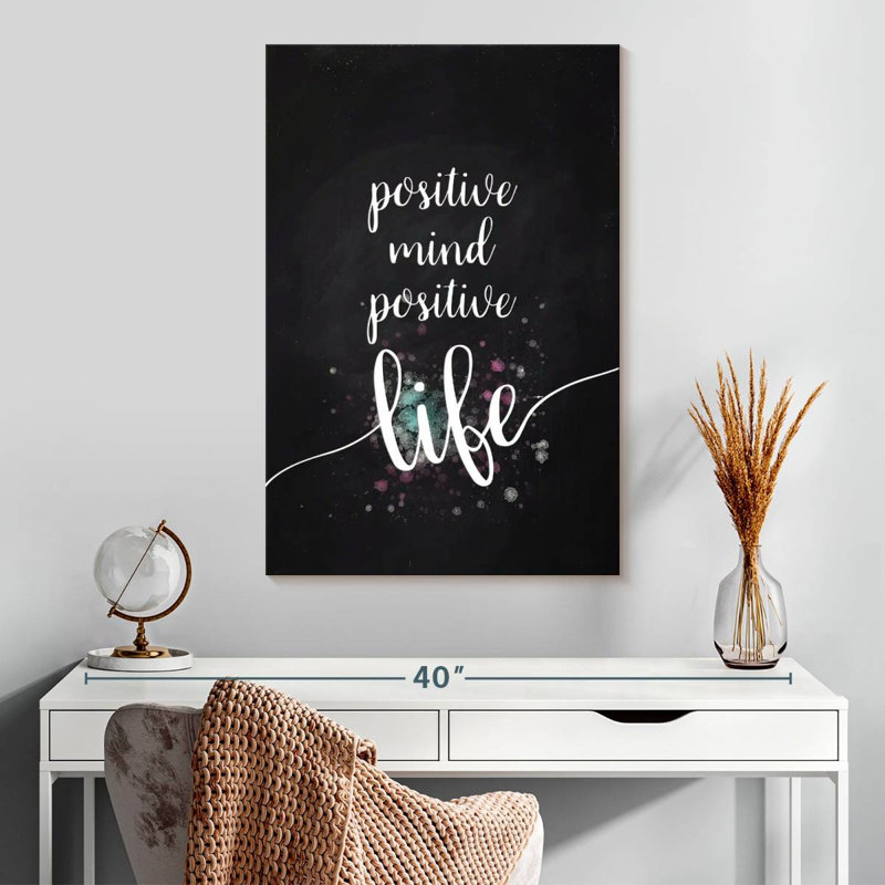 Tergel, esprit positif, vie positive, H 30 po x l 20 po