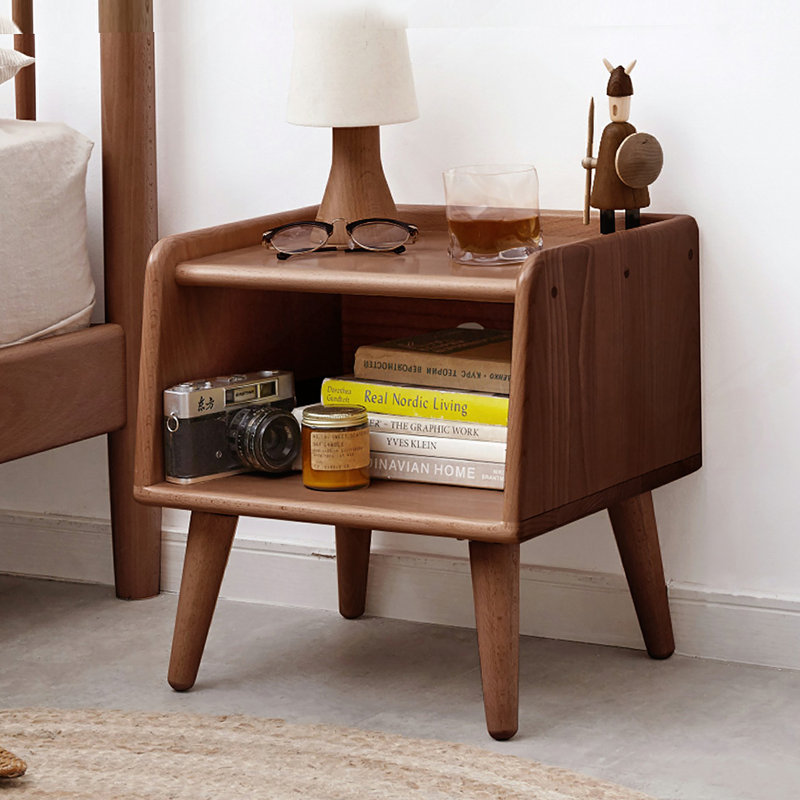 Table de chevet en bois massif Pure
