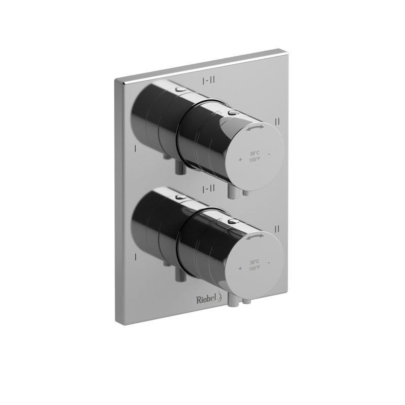 Pallace™ 3/4" Therm & Pressure Balance Trim with up to 6 Functions, Chrome