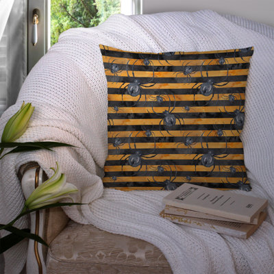 Coussin extérieur watecolor halloween araignées