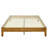 Solid Wood Bed Frame with Slatted Support, No Springs Required, Easy Assembly, Sturdy Center Leg-1874110817-1874110830