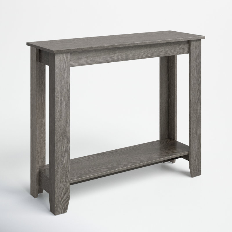 Weddel Basilico Console Table, Dark Gray Oak