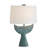 23"H Blue Coastal Whale Tail Table Lamp