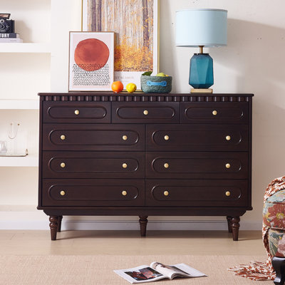Commode d'appoint en bois massif Retro Simple