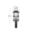 Lakehouse 1 -Light 18.75" H Hardwired Lantern Head-596082871