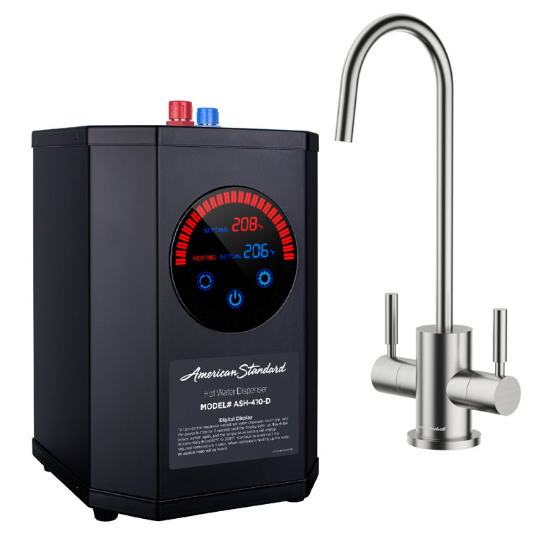 ASH410 Instant Hot Water Dispenser System, Dual-Handle Faucet with Digital Under SinkTank