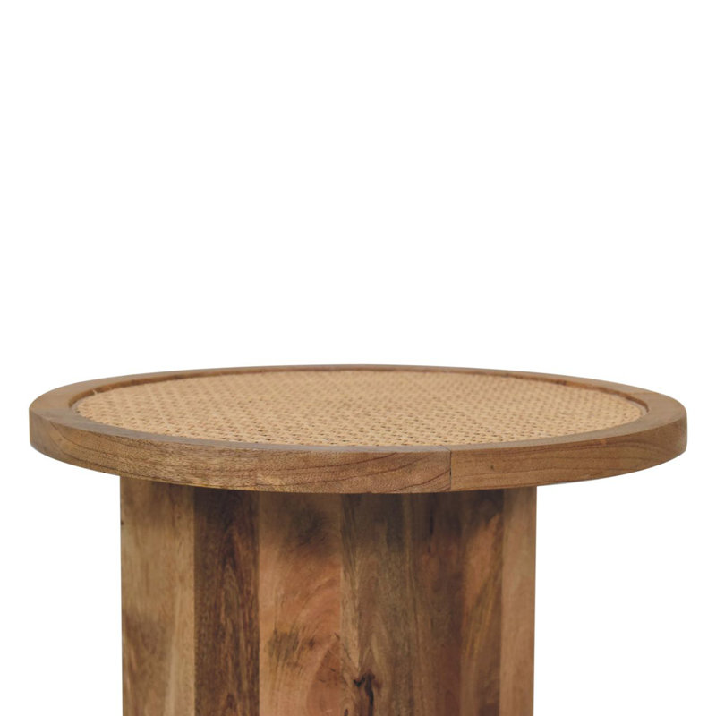 Modern Solid Wood Close-knit Corner End Table