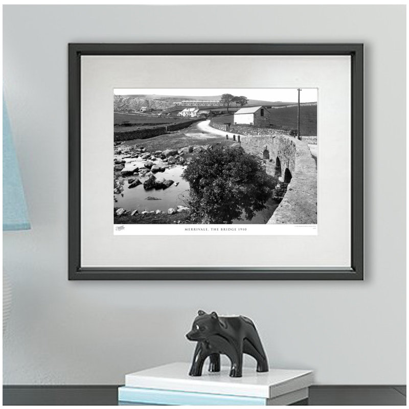 Merrivale, The Bridge 1910 by Francis Frith - Single Picture Frame Print, 28cm H x 36cm W