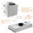 Awoco 36" Stainless Steel 1000 CFM Ducted (Vented) Insert Range Hood with Mesh Filter