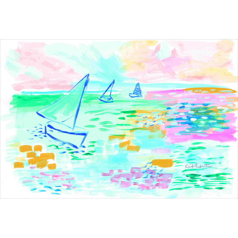 «Drift Away» par Kait Roberts - impression, Toile tendue, H 20 po x l 30 po