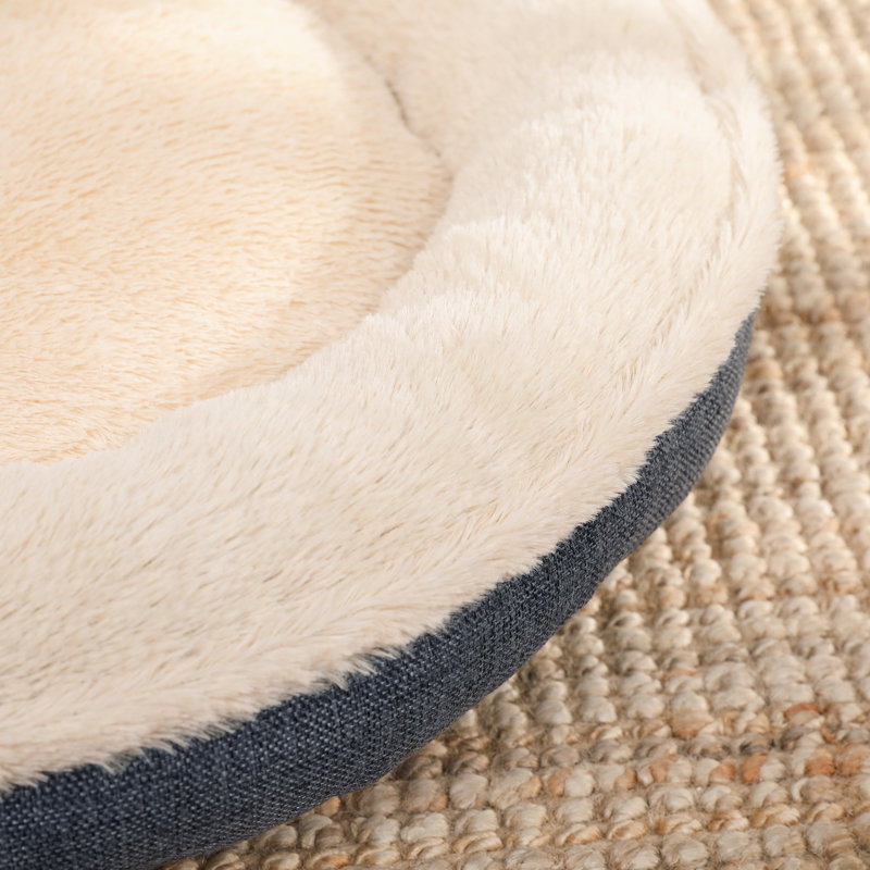 Orthopedic Polyester Pet Bed, Grey, 12cm H x 75cm W x 75cm D