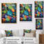 «Eugie Green Blue Succulents Succulent Paradise II», reproduction sur toile-760598415-760598404