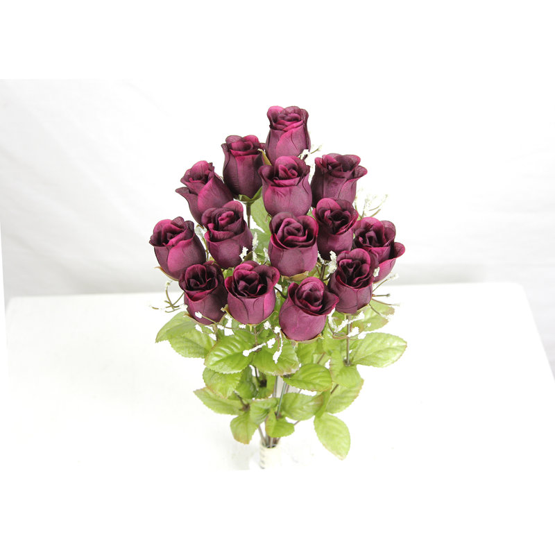 14 tiges de rosier, Noir, H 19 po x l 10,5 po x P 5,5 po