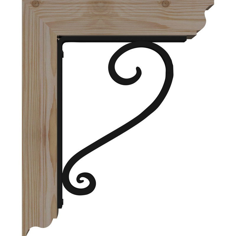 Support de fer traditionnel à triple support Edwards, H 16 po x P 14 po, Sapin de Douglas de l 3 1/2 po x T 2 po (lisse)