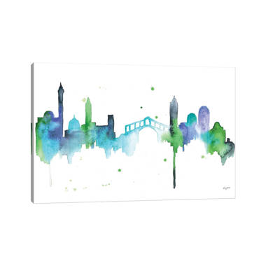 Los Angeles Staples Center City Skyline Prints Painting Canvas Large Canvas  Art Rise Of Buildings Downtown Decor Wall On Canvas Print