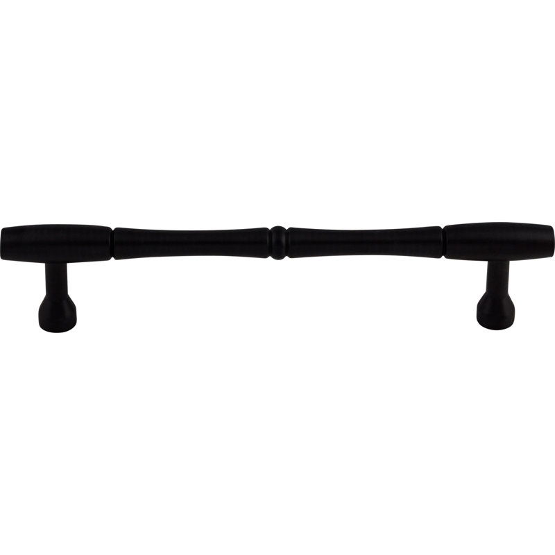 Bamboo Bar Pull, Patina Black, 7" Center to Center