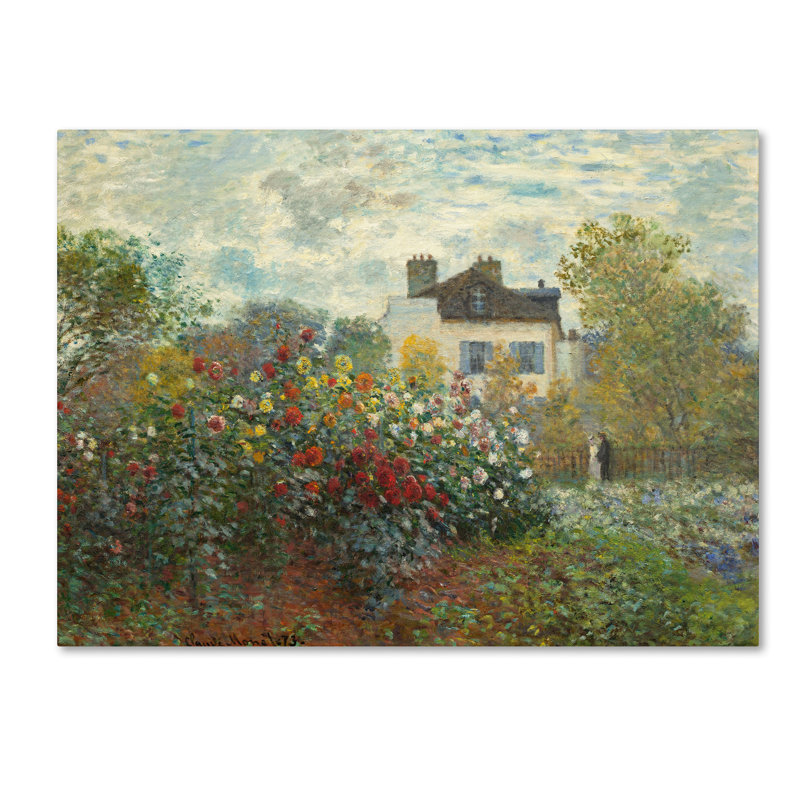 "Le Jardin des artistes", reproduction d'art sur toile, H 24 po x l 32 po x P 2 po, Toile tendue