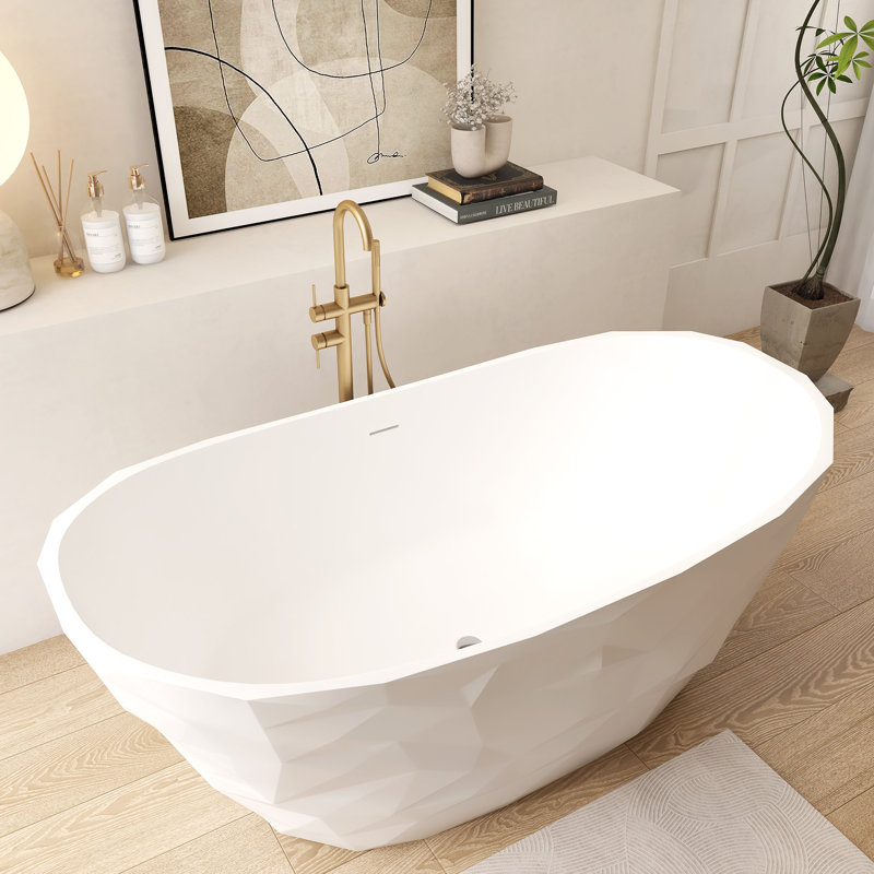 Baignoire autoportante en résine 64 po