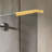 Left Side  Gold Glass Door L-Shape Stabilizing Bracket