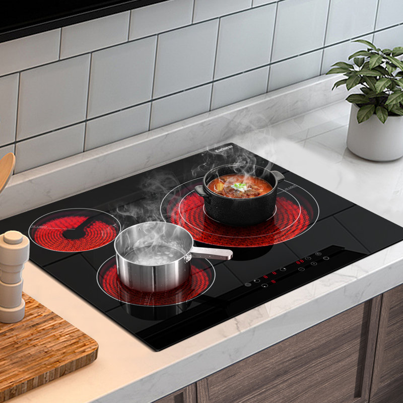 Plaque de cuisson électrique Karinear de 24 po, 3 brûleurs 5700W