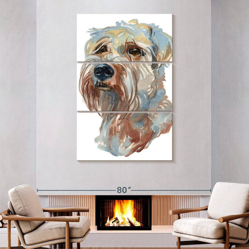 Brampt Wheaten Terrier, 74" H x 48" W