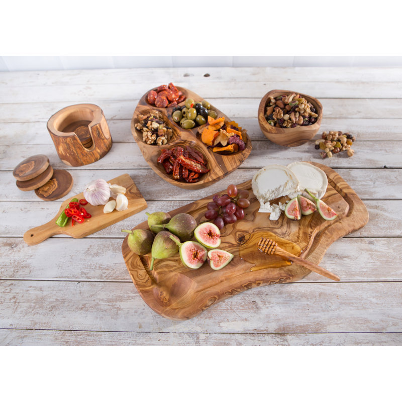 August Grove Capetown Wood Divided Serving Dish