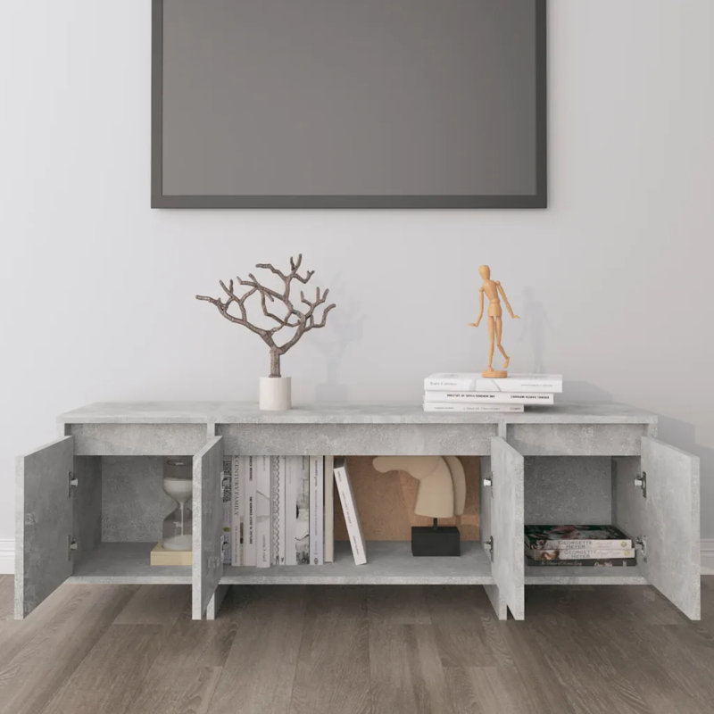 Gancho TV Stand for TVs up to 48", Concrete Grey