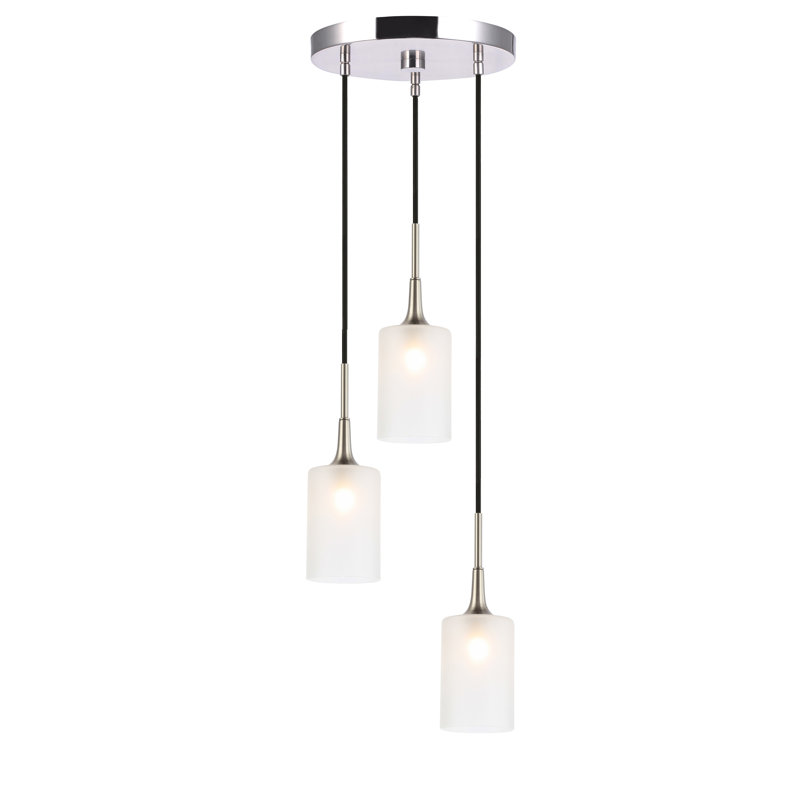 Shults 3 - Light Cluster Pendant, Brass/Bronze, Halogen