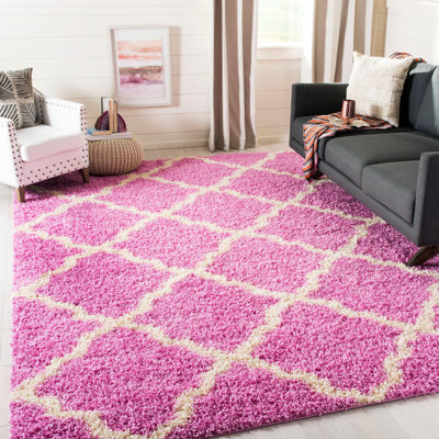 Tapis rose / ivoire Alonnah