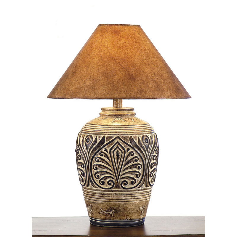 Lampe de table hydrocal 28,75 "H - brun sable du désert