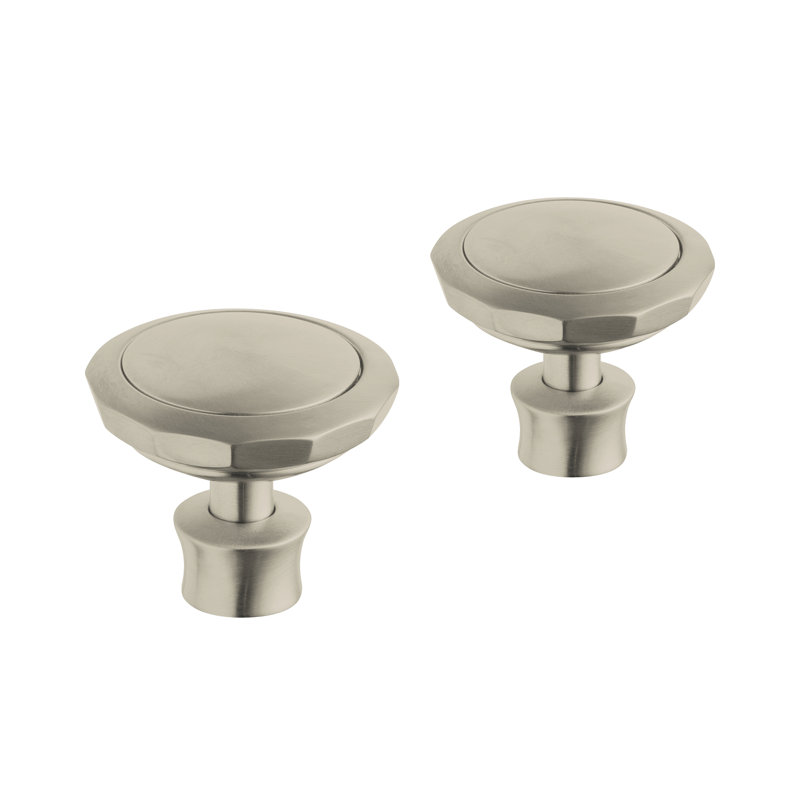 Kensington® Round Handles, Brushed Nickel Infinity