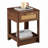 Rattan End table with drawer-2114365263