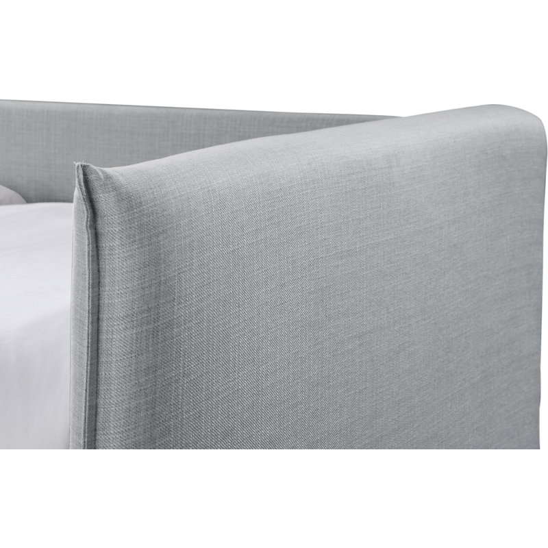 Lit de jour simple avec couchette Colton, Gris